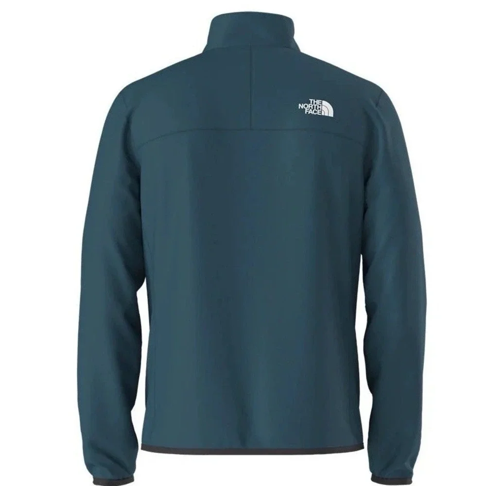 The North Face Crest Full Zip Fleece Jacket Men's XXL Blue NF0A897C Chest Pocket